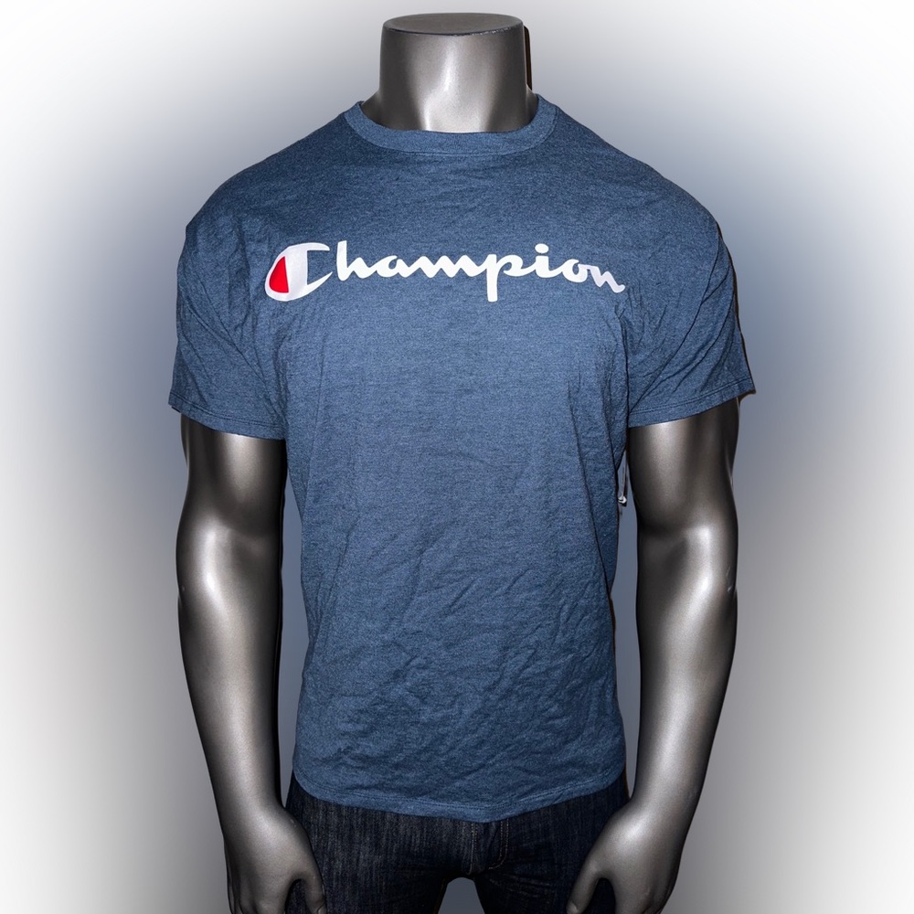 NWT! Champion Authentic Athleticwear Men’s Medium Blue Short Sleeve T-Shirt